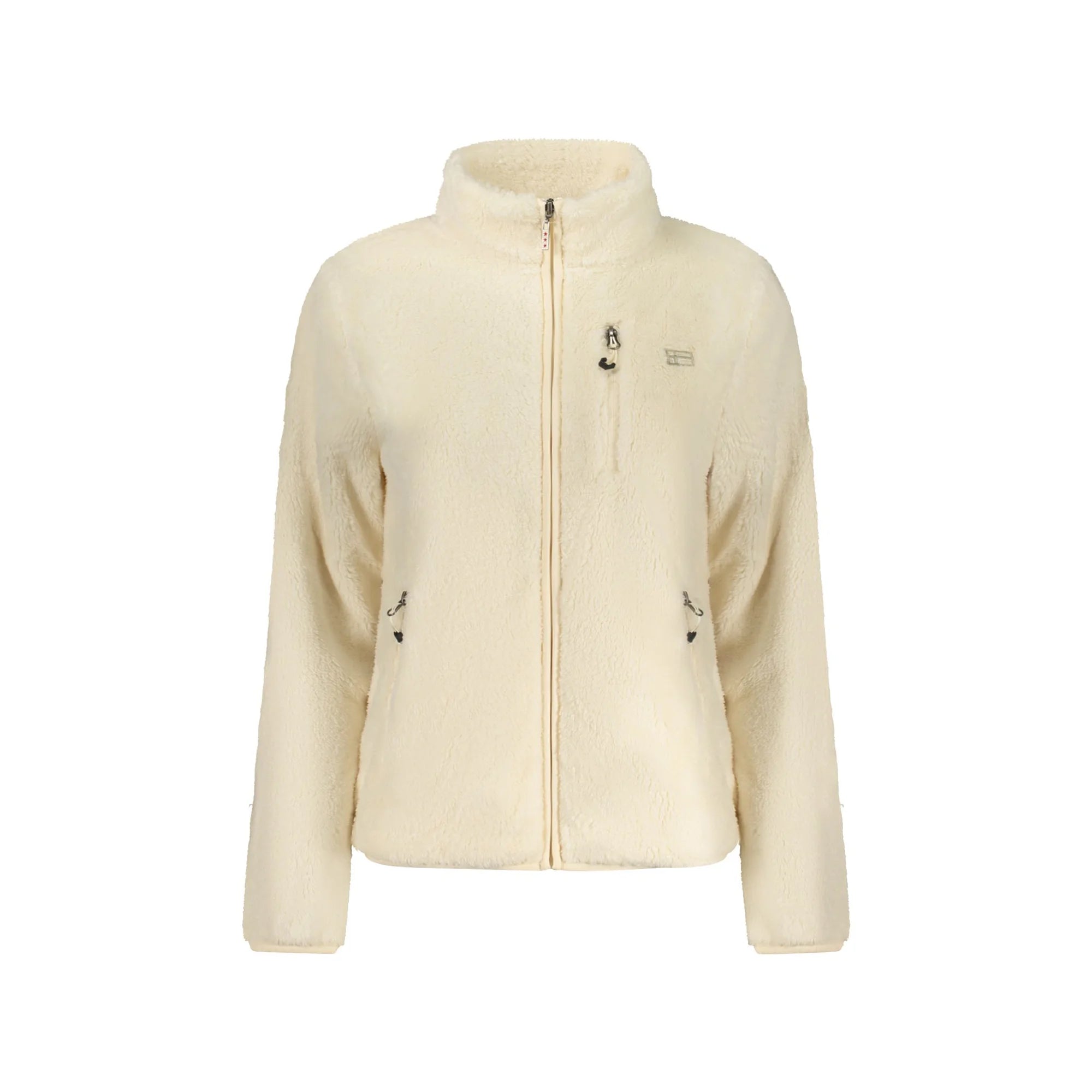 Norway 1963 Felpa Donna Bianca con Zip Peluche Applicazione Logo Felpe Bianco - foto prodotto